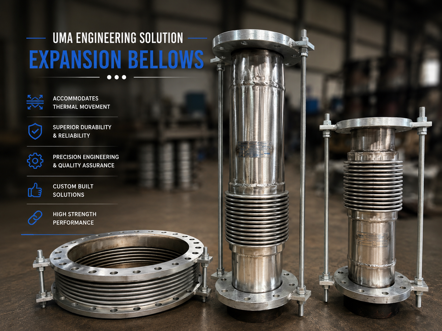 Custom expansion joint for Industrial and OEM applications