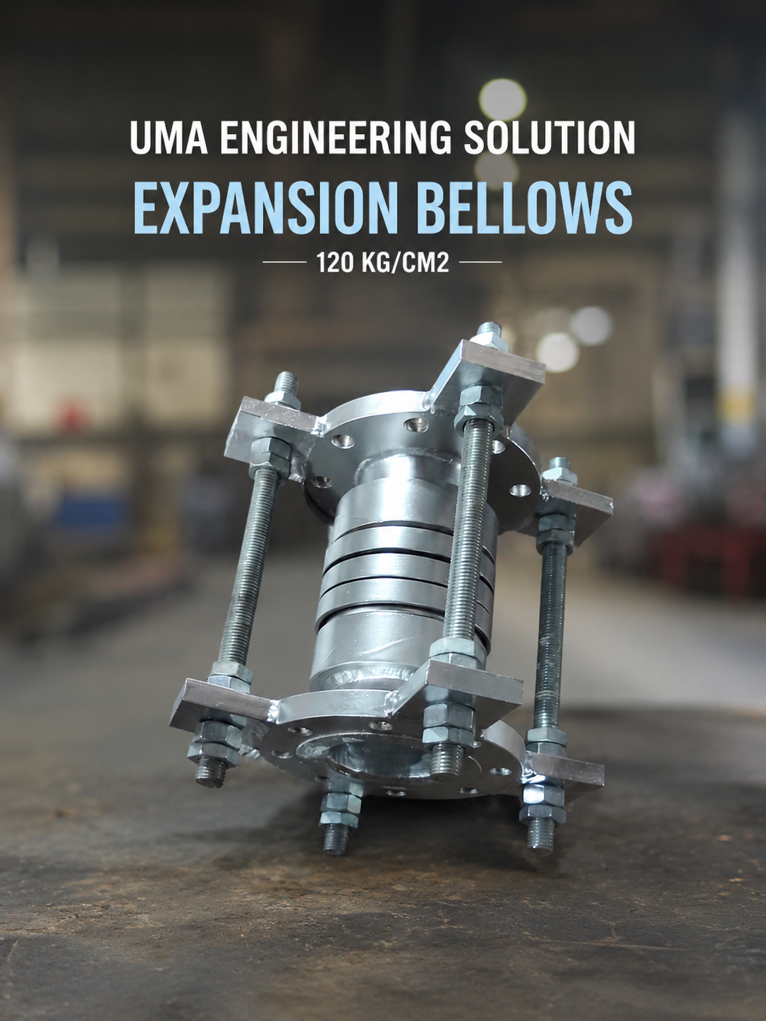 High-pressure expansion joint rated 120 kg/cm2