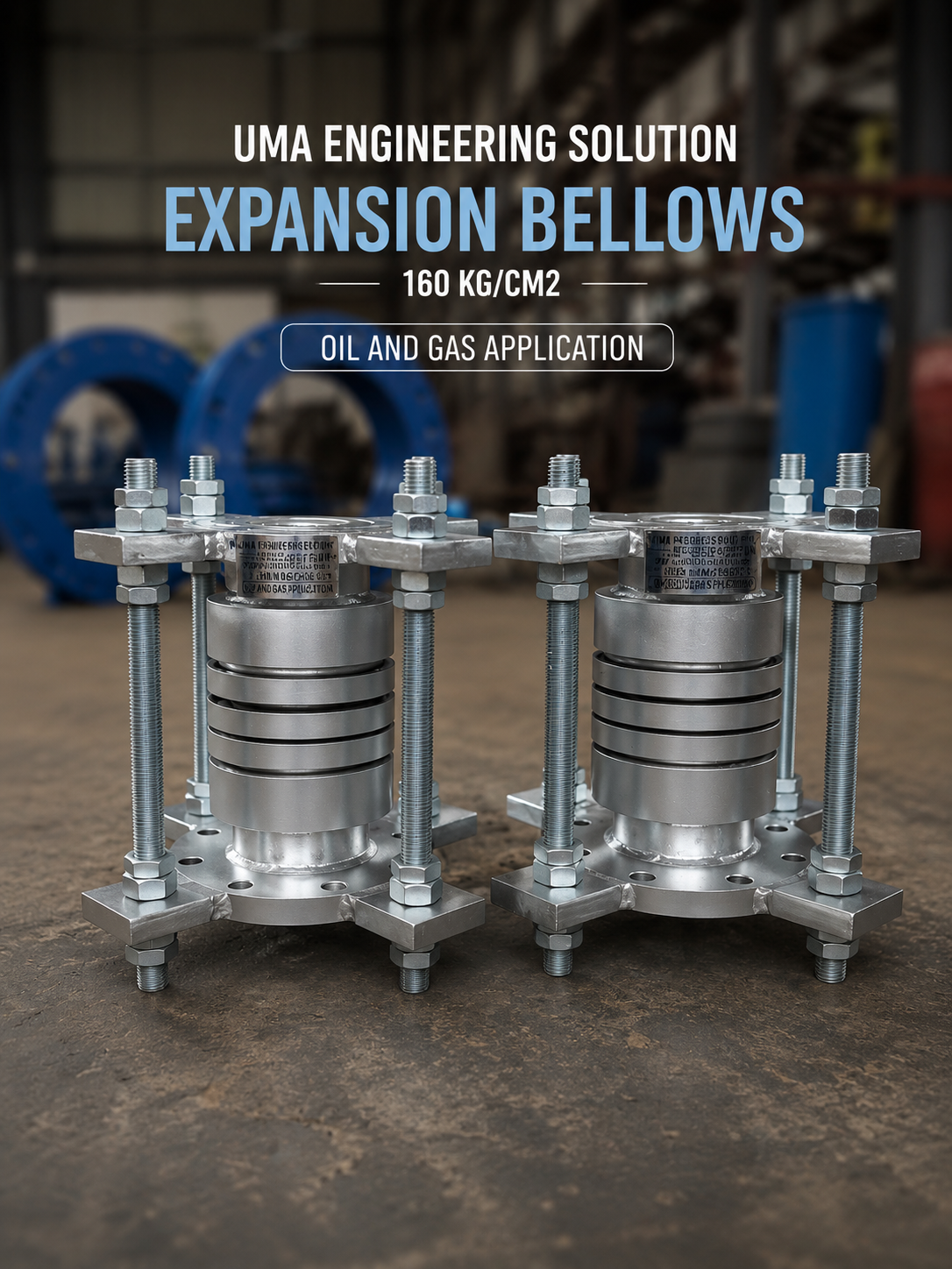 High-pressure expansion joint for Oil and Gas piping