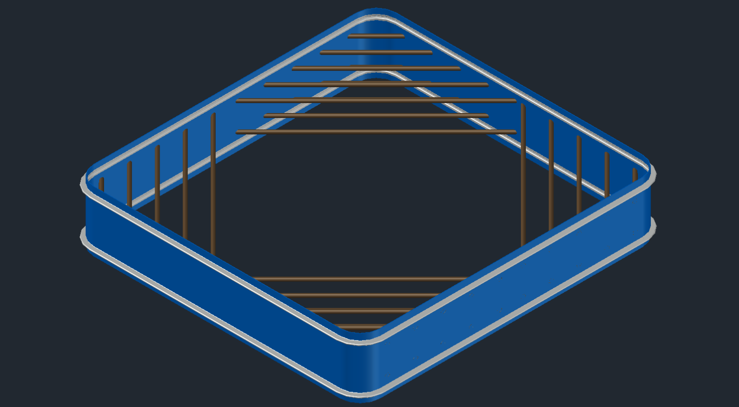 Rectangular bellows