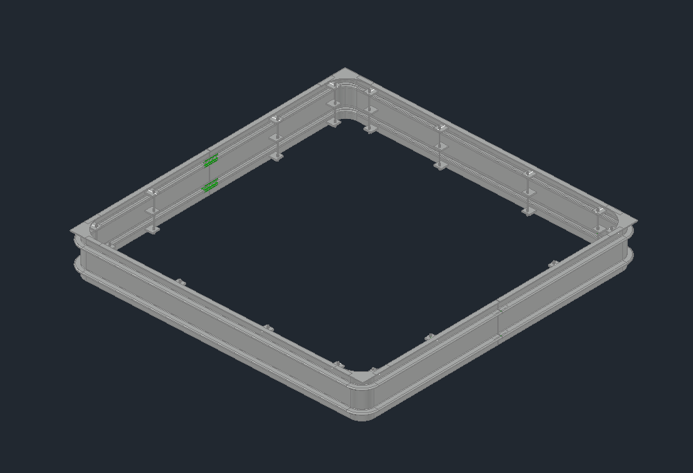 Rectangular bellows