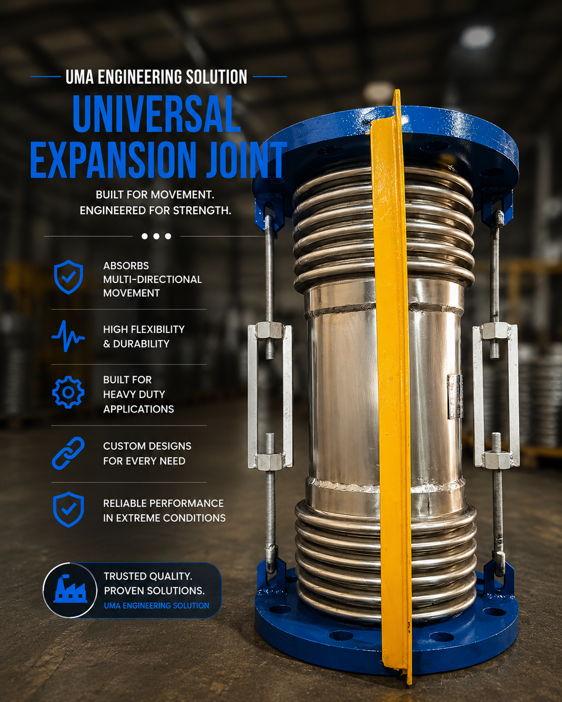 Universal expansion joint, configuration 4