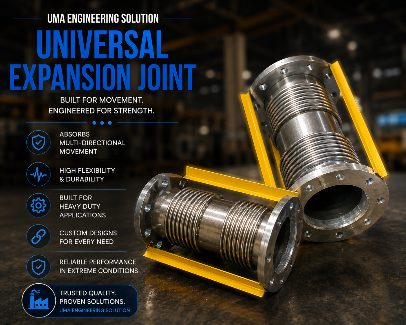 Universal expansion joint, configuration 5